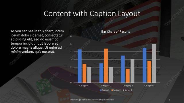 Content with Caption presentation slide layout