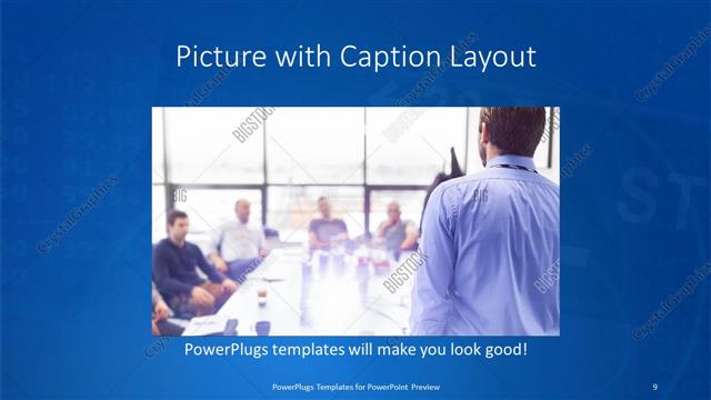 Picture with Caption presentation slide layout