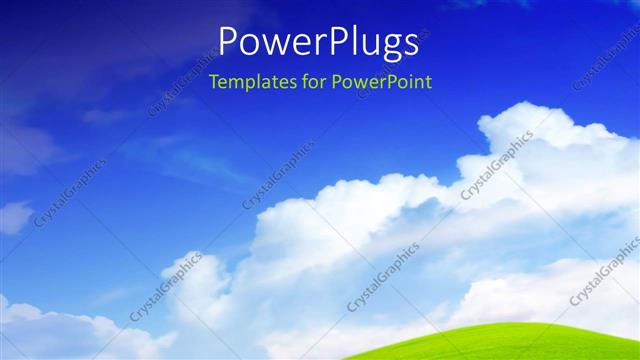  Presentation with route - A wallpaper with clouds in the background