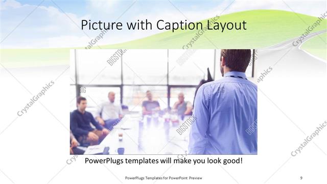 Picture with Caption presentation slide layout