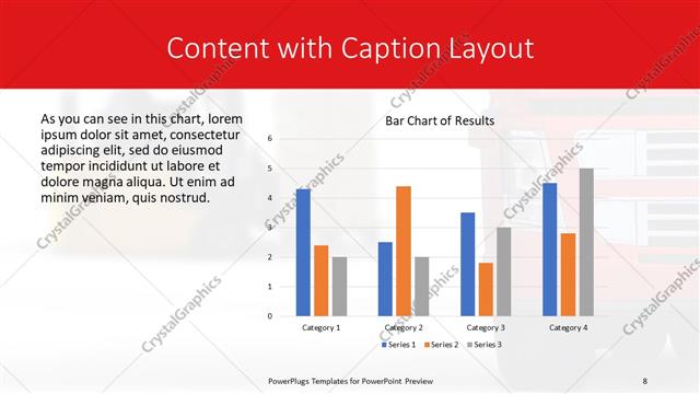 Content with Caption presentation slide layout