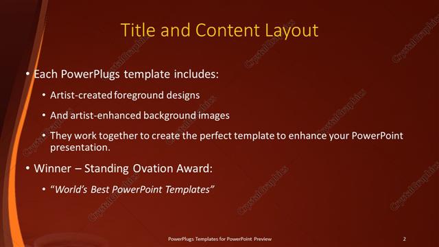 Title and Content presentation slide layout