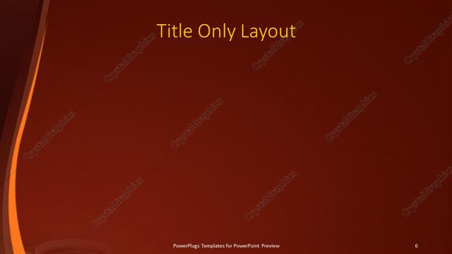 Title Only presentation slide layout
