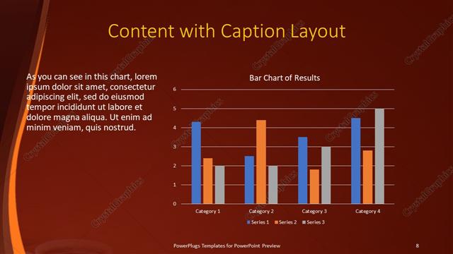 Content with Caption presentation slide layout