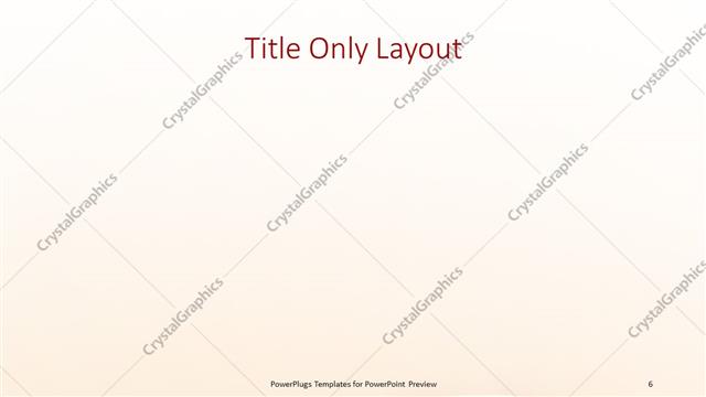 Title Only presentation slide layout