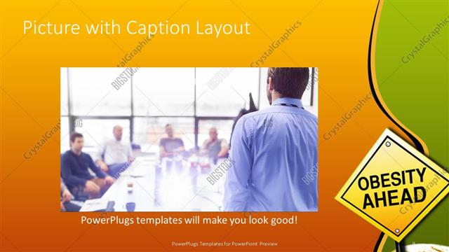 Picture with Caption presentation slide layout