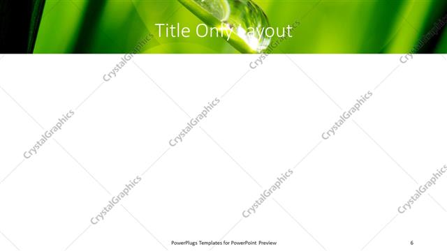 Title Only presentation slide layout