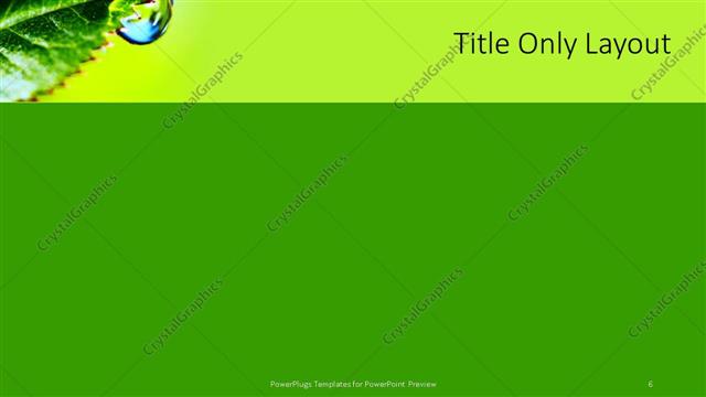 Title Only presentation slide layout