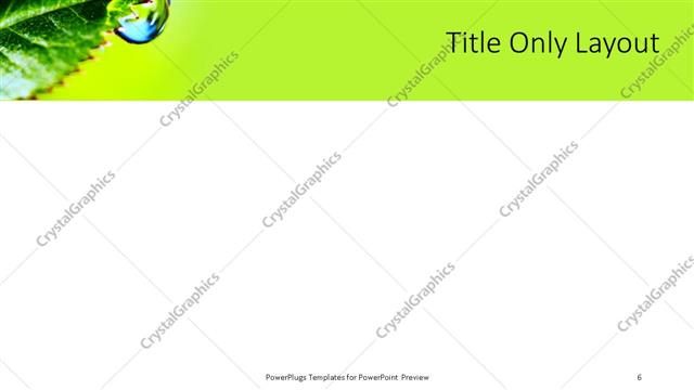 Title Only presentation slide layout