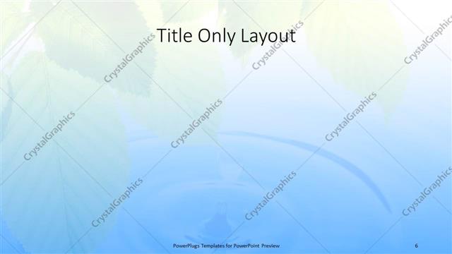 Title Only presentation slide layout