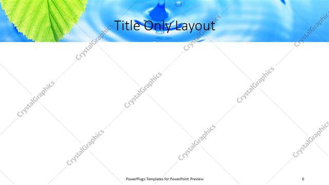 Title Only presentation slide layout