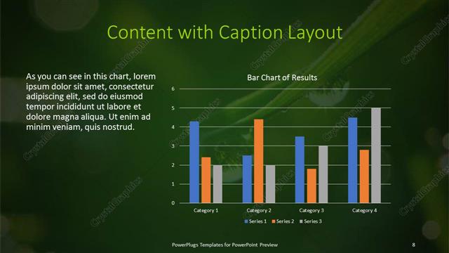 Content with Caption presentation slide layout