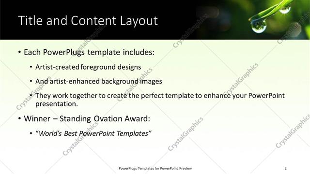 Title and Content presentation slide layout