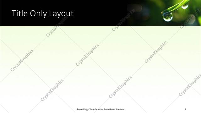 Title Only presentation slide layout