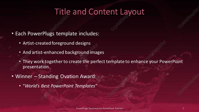 Title and Content presentation slide layout