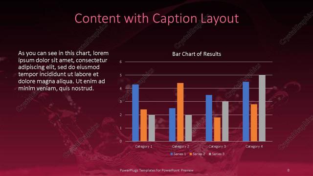 Content with Caption presentation slide layout