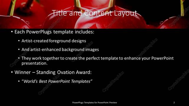 Title and Content presentation slide layout