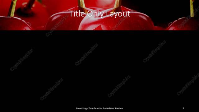 Title Only presentation slide layout