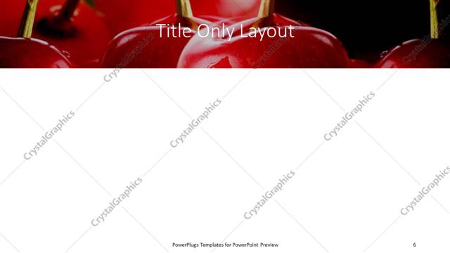 Title Only presentation slide layout