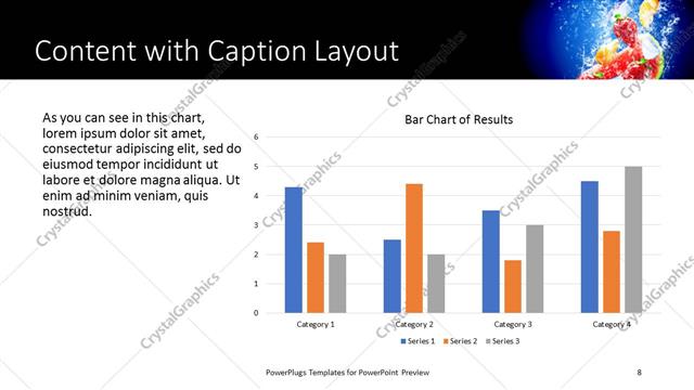 Content with Caption presentation slide layout