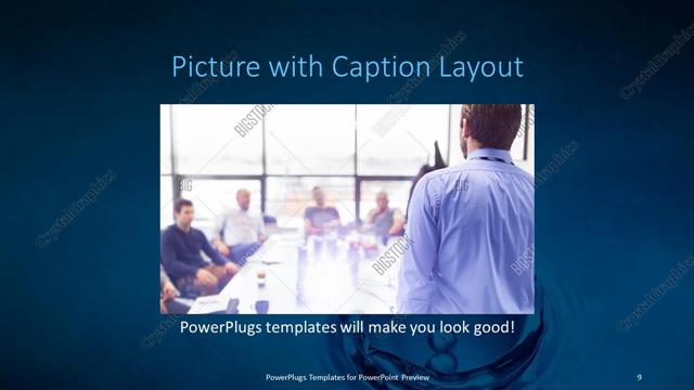 Picture with Caption presentation slide layout