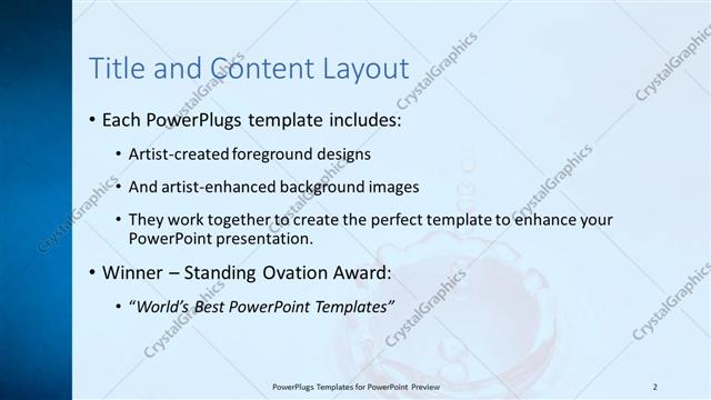Title and Content presentation slide layout