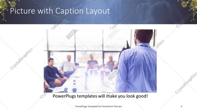 Picture with Caption presentation slide layout