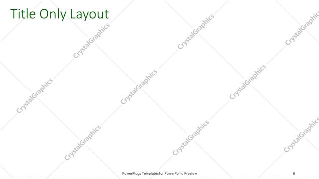 Title Only presentation slide layout