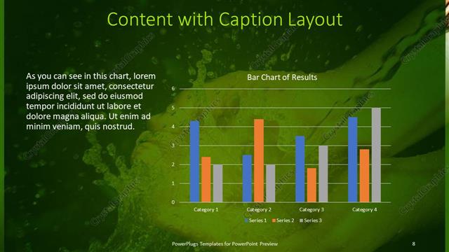 Content with Caption presentation slide layout