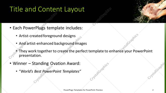 Title and Content presentation slide layout