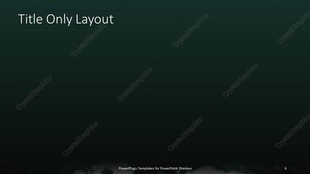 Title Only presentation slide layout