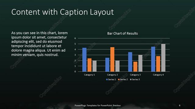 Content with Caption presentation slide layout