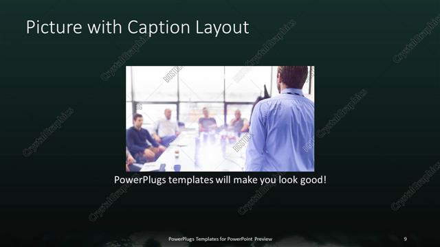 Picture with Caption presentation slide layout