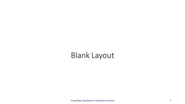 Blank presentation slide layout