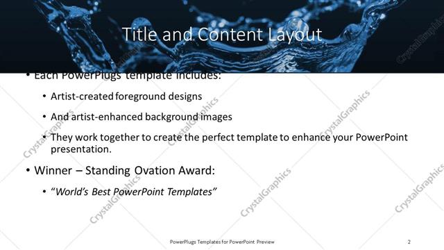 Title and Content presentation slide layout