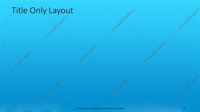 Title Only presentation slide layout