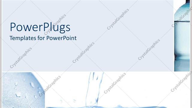  Presentation with bottles - Water and water bottles with whitish background