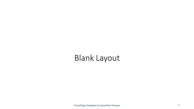 Blank presentation slide layout