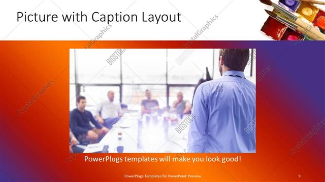 Picture with Caption presentation slide layout