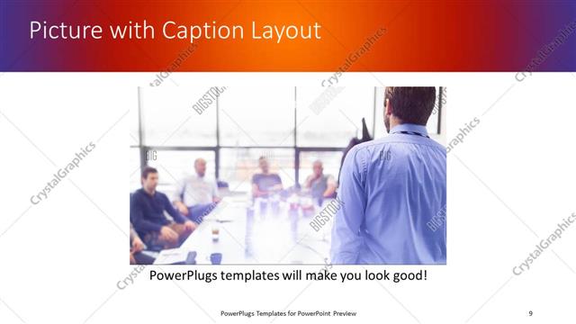 Picture with Caption presentation slide layout
