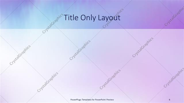 Title Only presentation slide layout