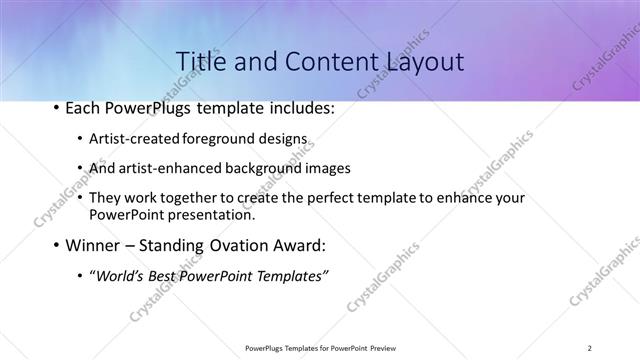 Title and Content presentation slide layout