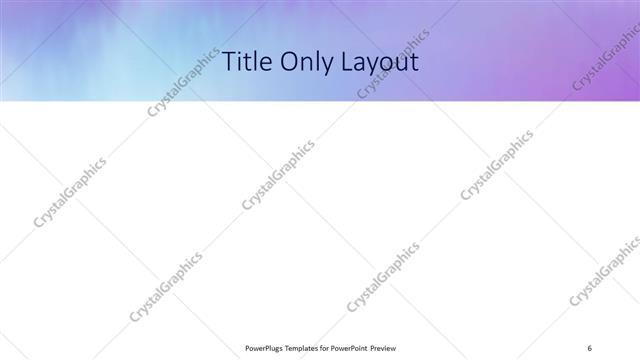 Title Only presentation slide layout