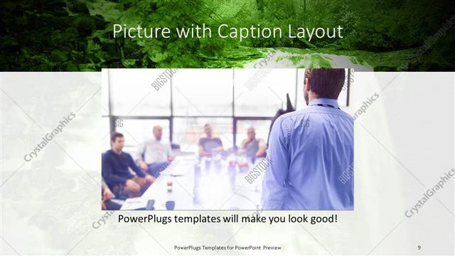 Picture with Caption presentation slide layout