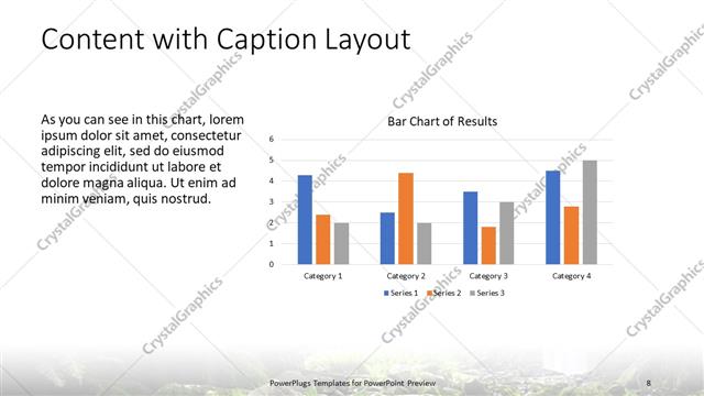 Content with Caption presentation slide layout