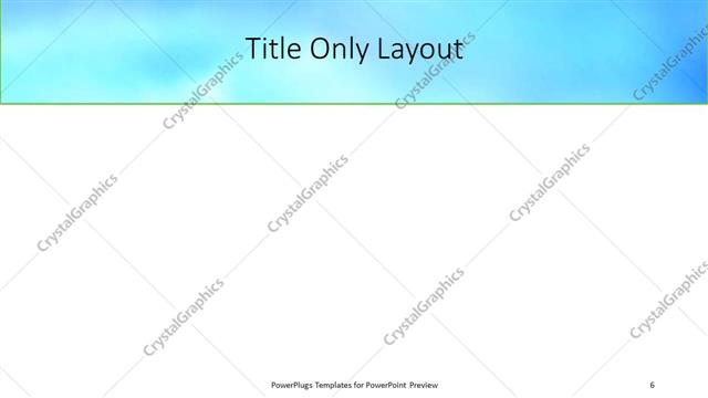 Title Only presentation slide layout