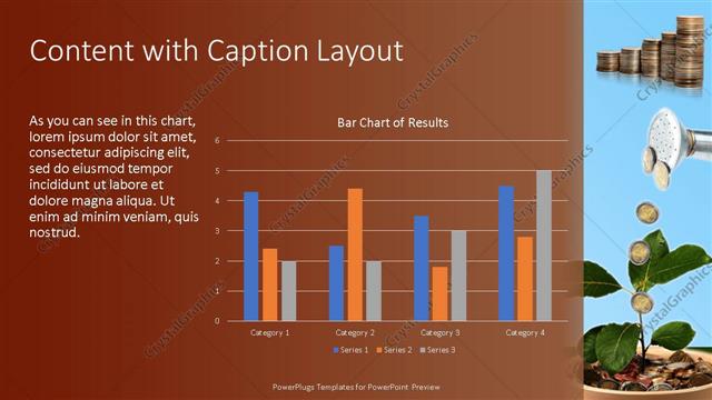 Content with Caption presentation slide layout