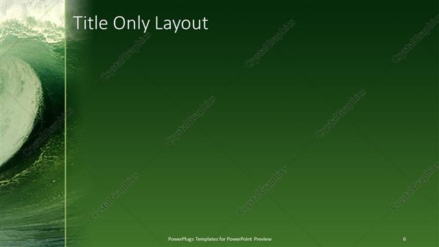 Title Only presentation slide layout