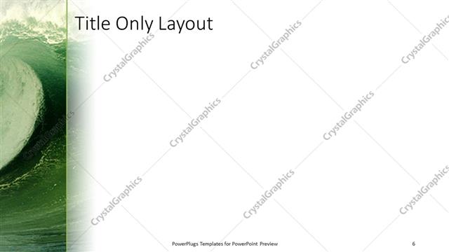 Title Only presentation slide layout