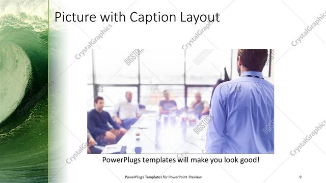 Picture with Caption presentation slide layout